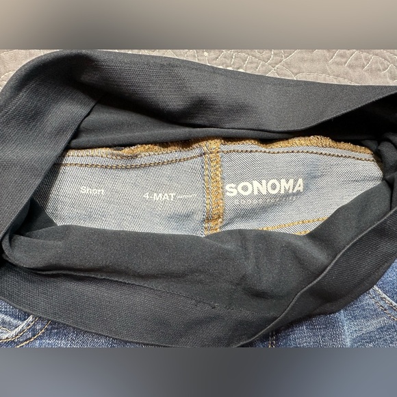 Sonoma Maternity Distressed Front Denim Shorts NWT Various Sizes - Picture 3 of 5